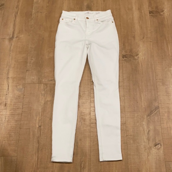 7 For All Mankind Denim - Good condition white 7 for all mankind jeans